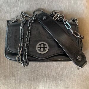 Tory Burch Mini Leather Crossbody Bag with Chain Strap